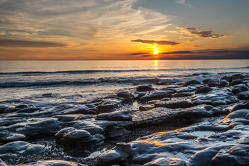 coucher de soleil à Audresselles