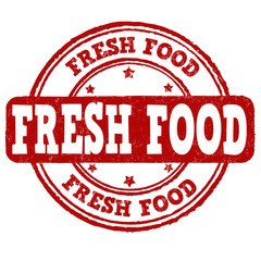 Fresh food sign or stamp