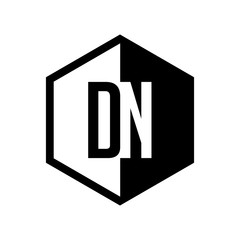 INITIAL hexsagonal HALF LOGO