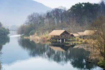 Obraz premium Lakeside Cottages