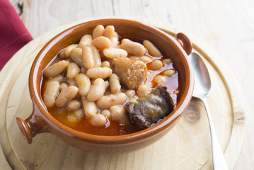 Fabada Asturiana typical food spanish