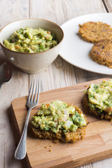 Burguers of Quinoa with Guacamole