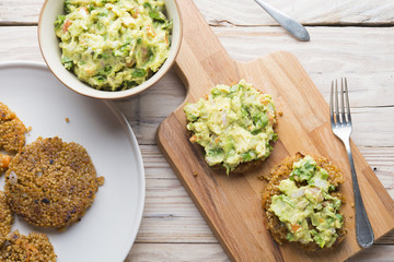 Quinoa with guacamole