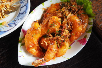 Deep Fried Prawn with Tamarind Sauce