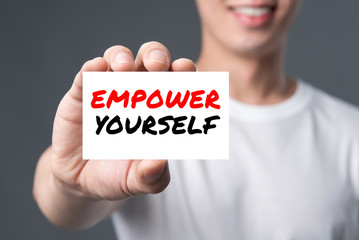 EMPOWER YOURSELF, message on the card
