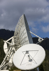 Parabolantennen an der Erdfunkstelle Aflenz, Steiermark