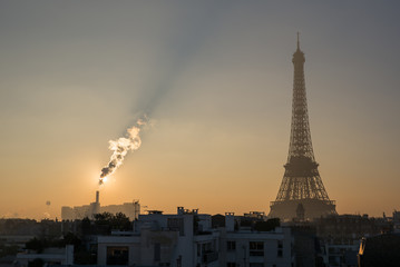Pollution sur Paris.