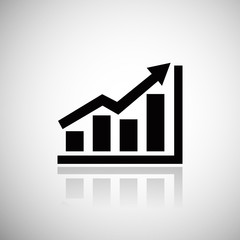 Illustration of business graph and charts