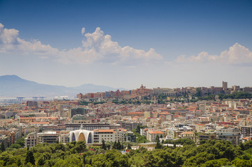 Landscape of Cagliari Sardegna,Italy