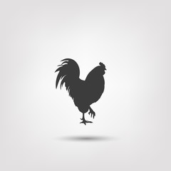 Fototapeta na wymiar Vector image of an cock on white background