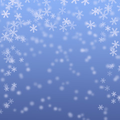 Snow flakes Abstract winter background