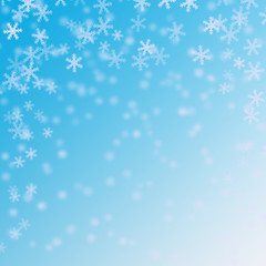 Obraz na płótnie Canvas Snow flakes Abstract winter background
