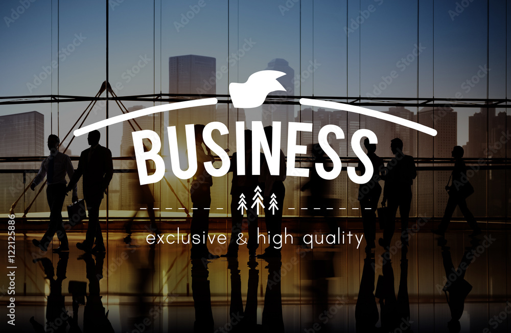 Sticker Business Commercial Corporate Enterprise Firm Concept