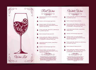 Vector templates for wine list