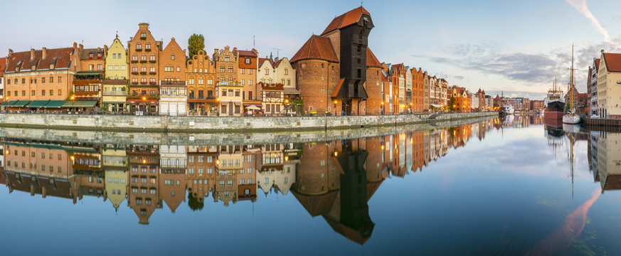 Cityscape of Gdansk in Poland,Panorama