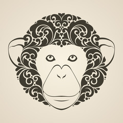 Ornamental decorative monkey.