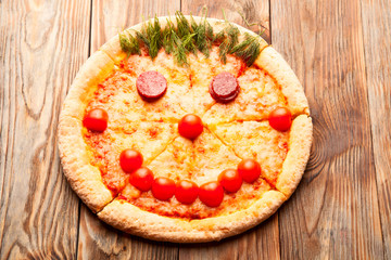Pizza, smile