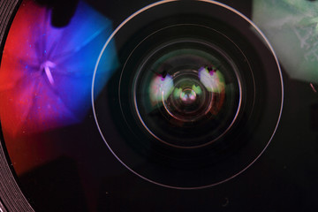 lens of photo camera (objective)