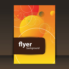 Fototapeta premium Flyer or Cover Design - Circles Pattern Background