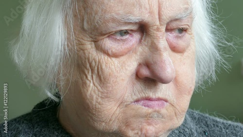 "Old woman makes funny face." Stock footage and royalty-free videos on