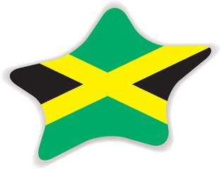 Flag of Jamaica. Element for infographics.