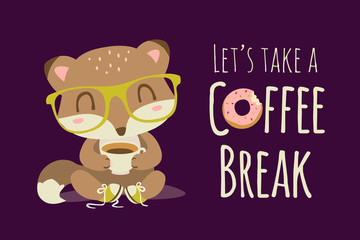 vector coffee break illustration