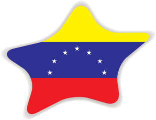 Flag of Venezuela. Element for infographics.
