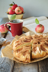 Homemade apple pie 
