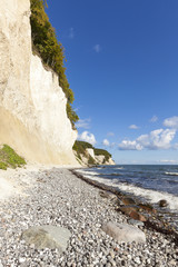 Chalk cliffs at the coast of Ruegen