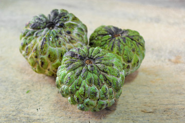 Obraz premium Sugar apple, custard apple (Annona squamosa Linn)