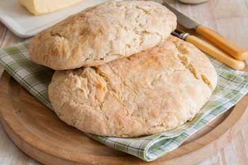Damper or fadge a traditional no yeast quick bread