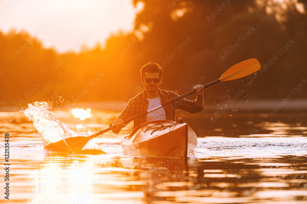 Sticker Kayaking is his lifestyle. 