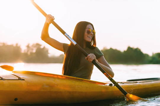 Perfect day for kayaking. 