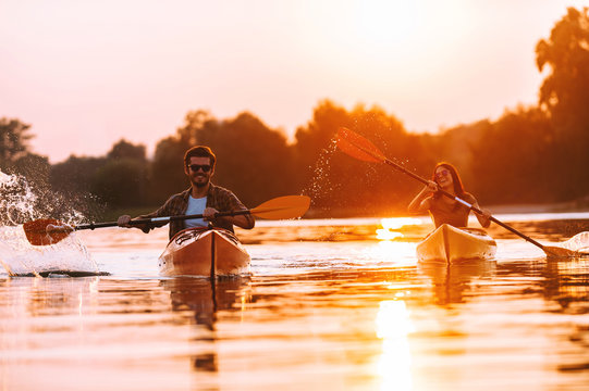 Spending great time on river. 