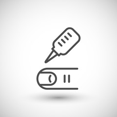 Medical analysis icon