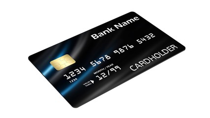 Credit Card  isolated on white background