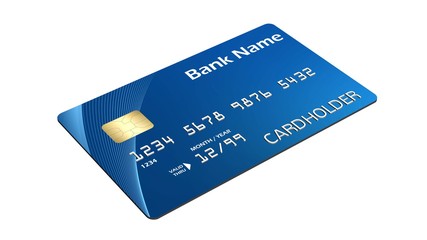 Credit Card  isolated on white background
