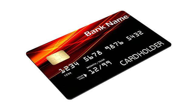 Credit Card  isolated on white background