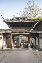 Obraz premium The ancient Chinese memorial archway