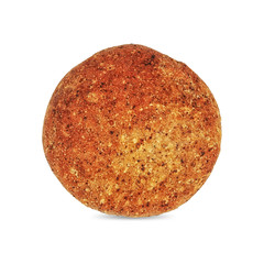 Homemade whole bread isolated