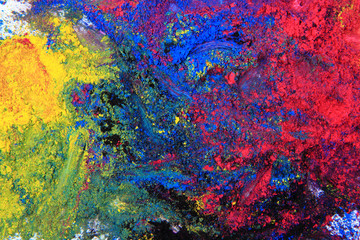 cmyk toner powder (cyan, magenta, yellow, black)