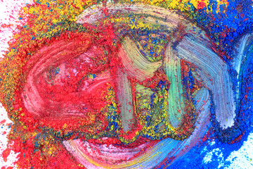 cmyk toner powder (cyan, magenta, yellow, black)