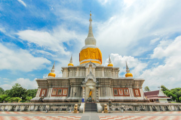 Phrathat Nadoon or Nadoon Stupa in Maha-Sarakham Province northeast of Thailand © Thanrada H.