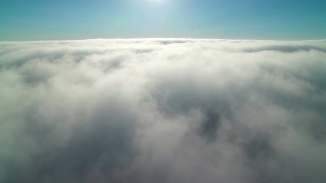 Clouds Aerial 02 Time Lapse marine layer at low altitude