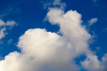 clouds in the blue sky