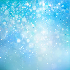 Abstract blue sparkle, glitter background.