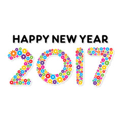 Creative New Year Greeting for 2017