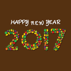 Creative New Year Greeting for 2017