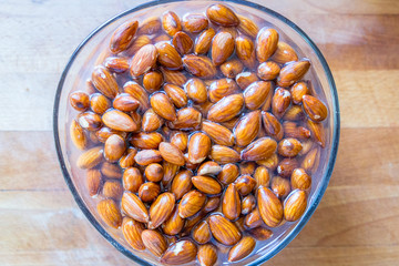 Almonds in Water, Healthy Food