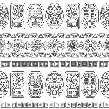 pattern ethnic mask